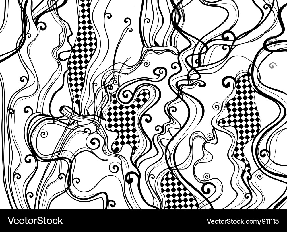 Intricate Swirls Pattern Vector Image