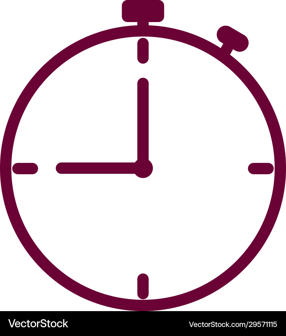 Isolated chronometer line style icon design Vector Image