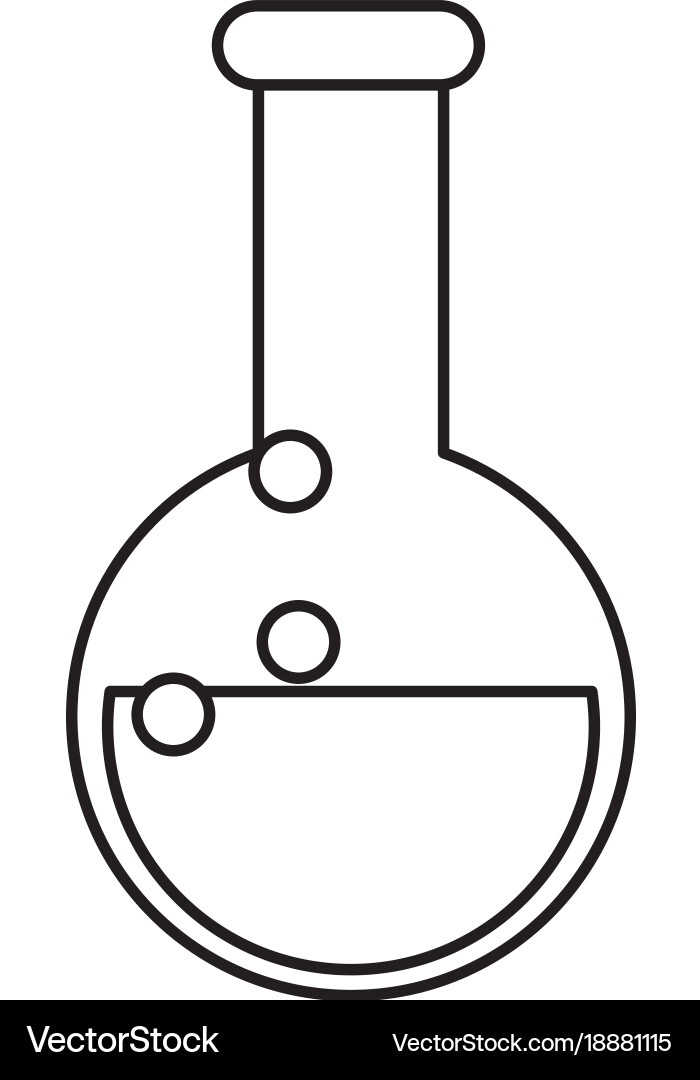 Isolated flask design Vector Image