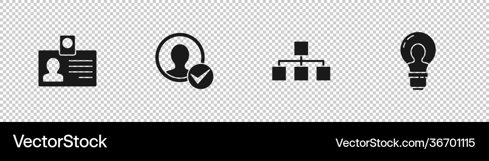 Set identification badge create account screen vector image