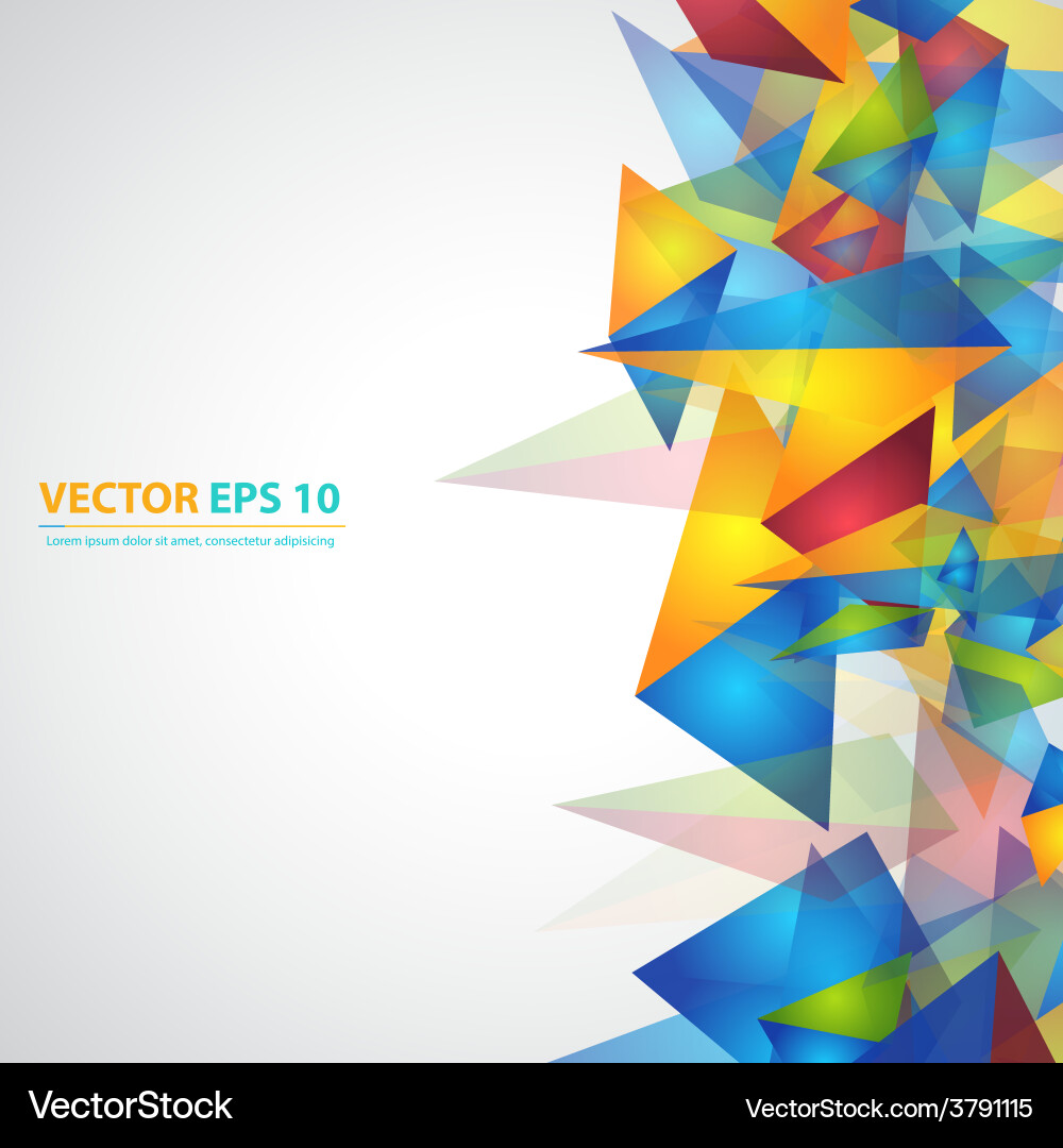 Triangles pattern background vector image