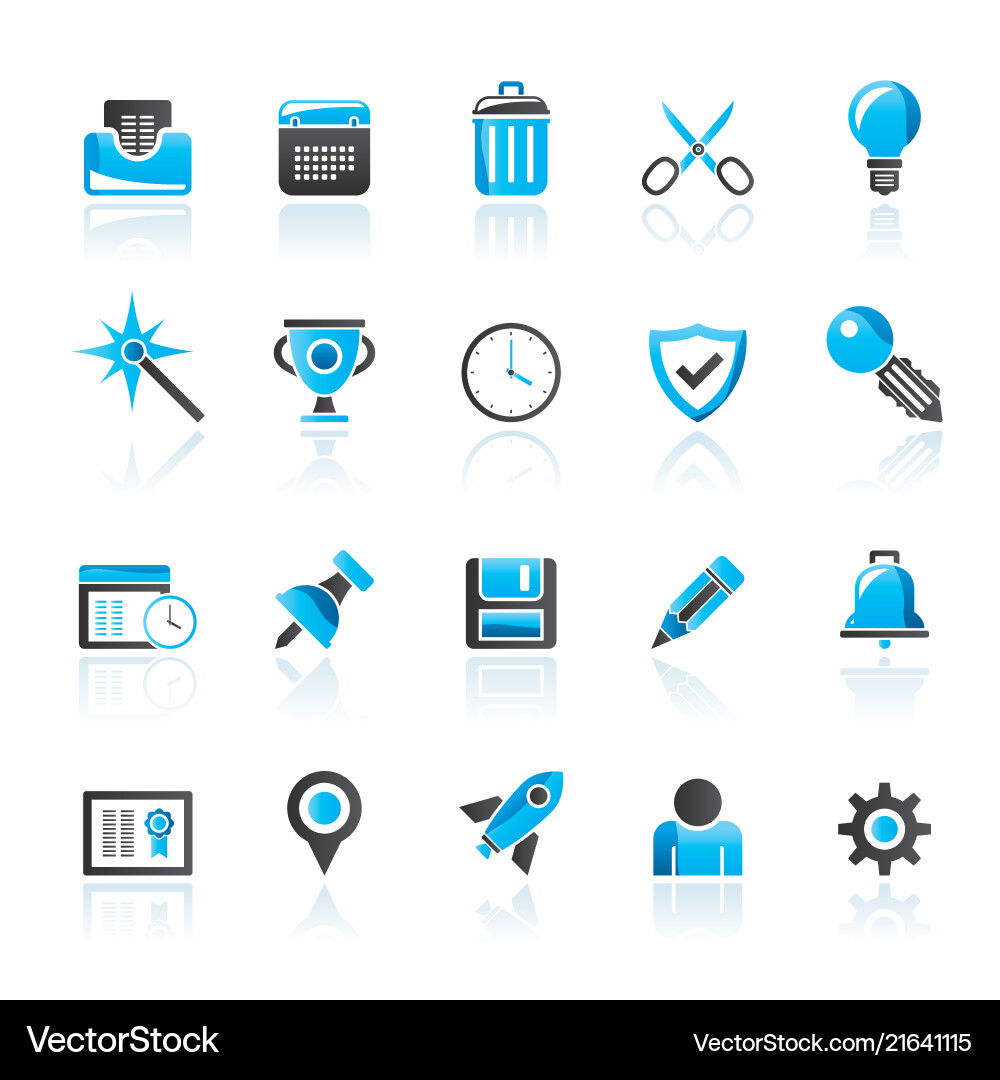 Web site and internet interface icons Vector Image