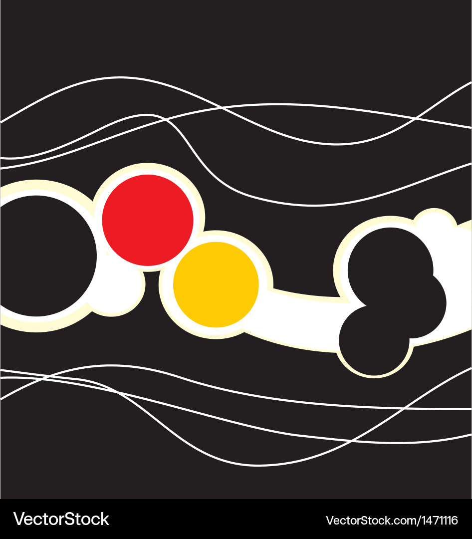 Abstract background with circles vector image