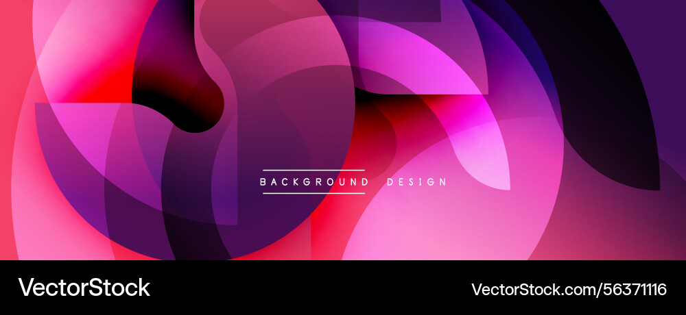 Abstract fluid shapes overlap creating vibrant Abstract fluid shapes overlap creating vibrant vector image