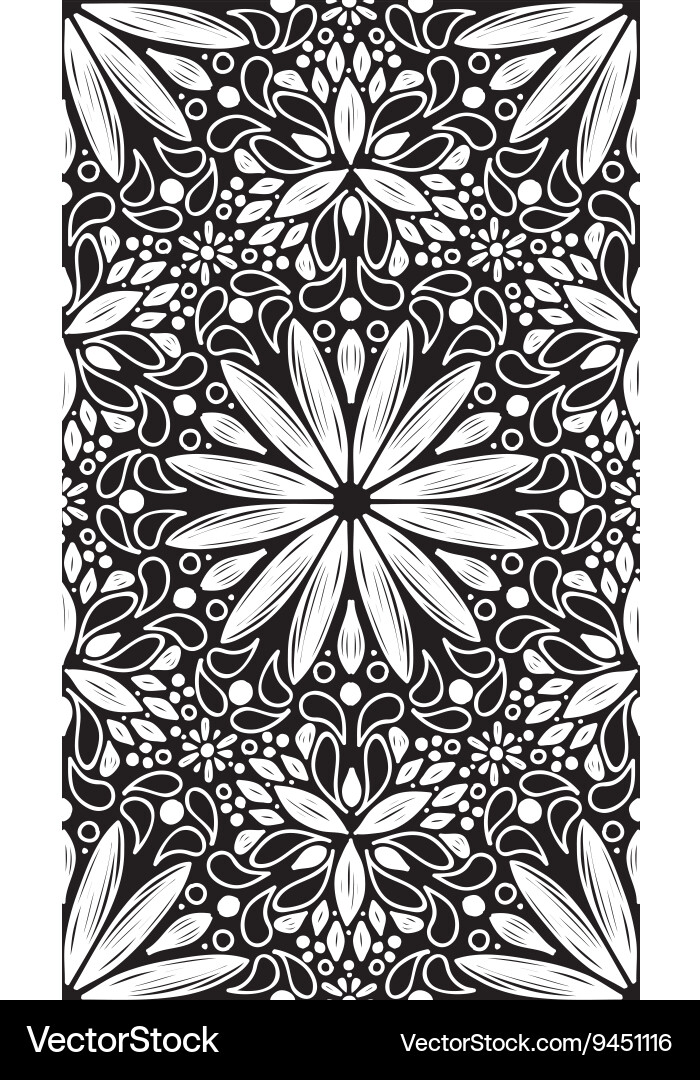 Abstract geometric seamless pattern with hand drow vector image