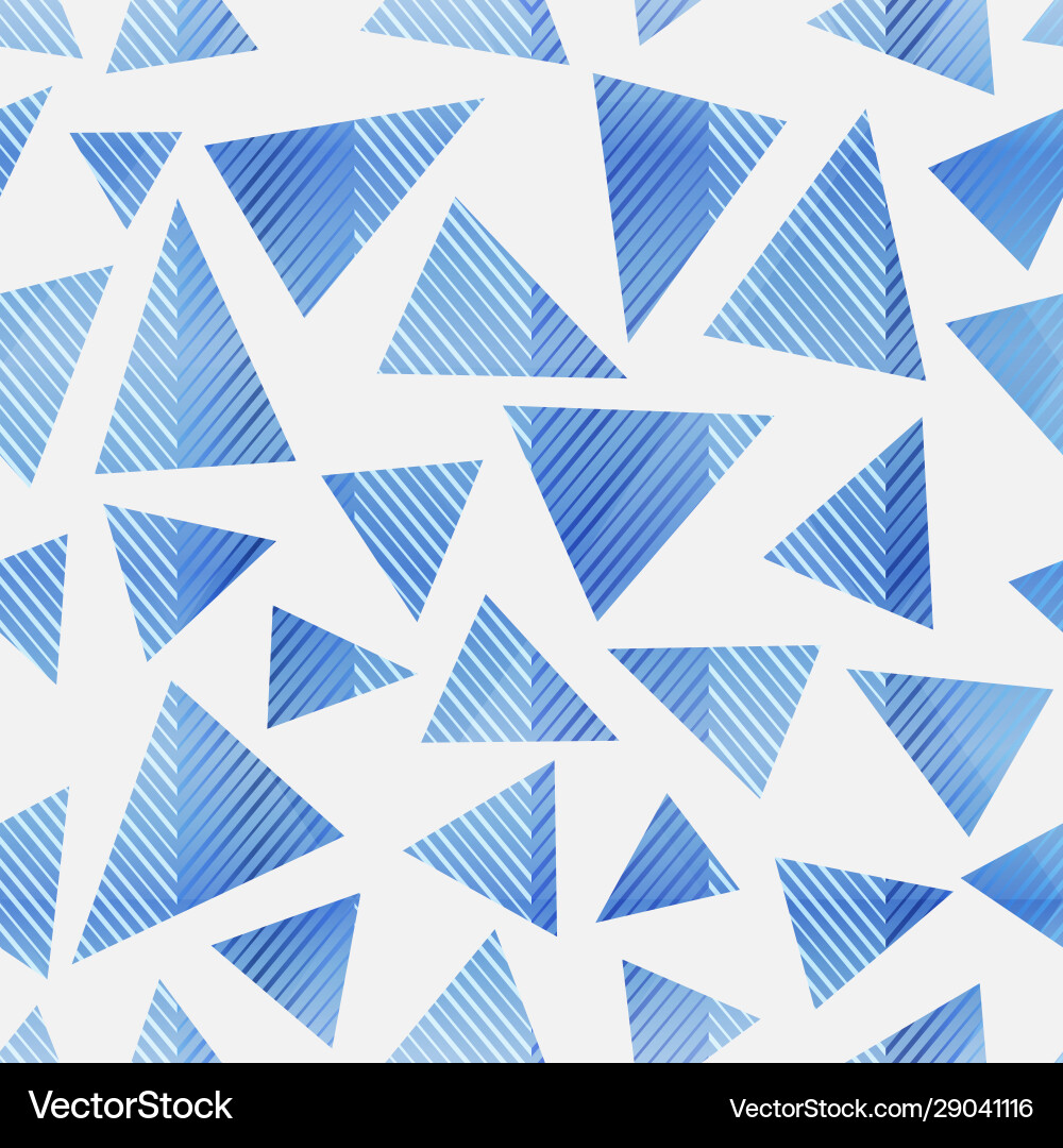 Blue Triangle Pattern vector image