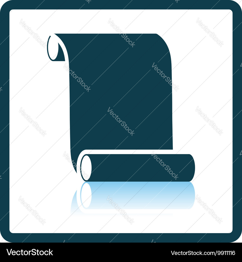 Canvas scroll icon vector image