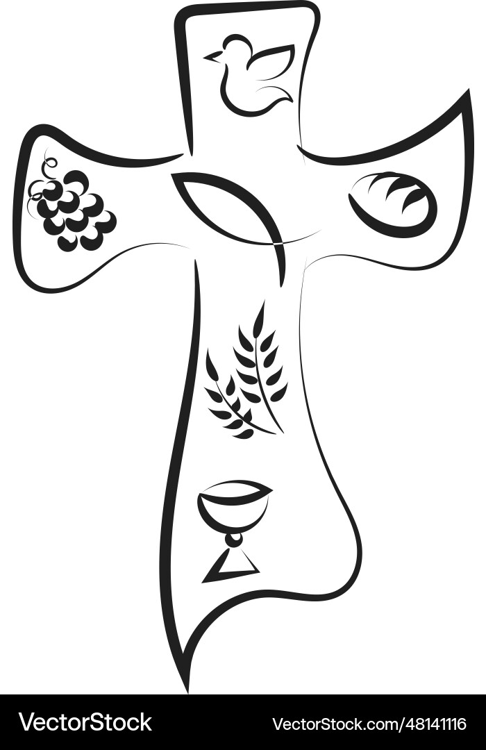 Christian symbol design for print Christian symbol design for print vector image