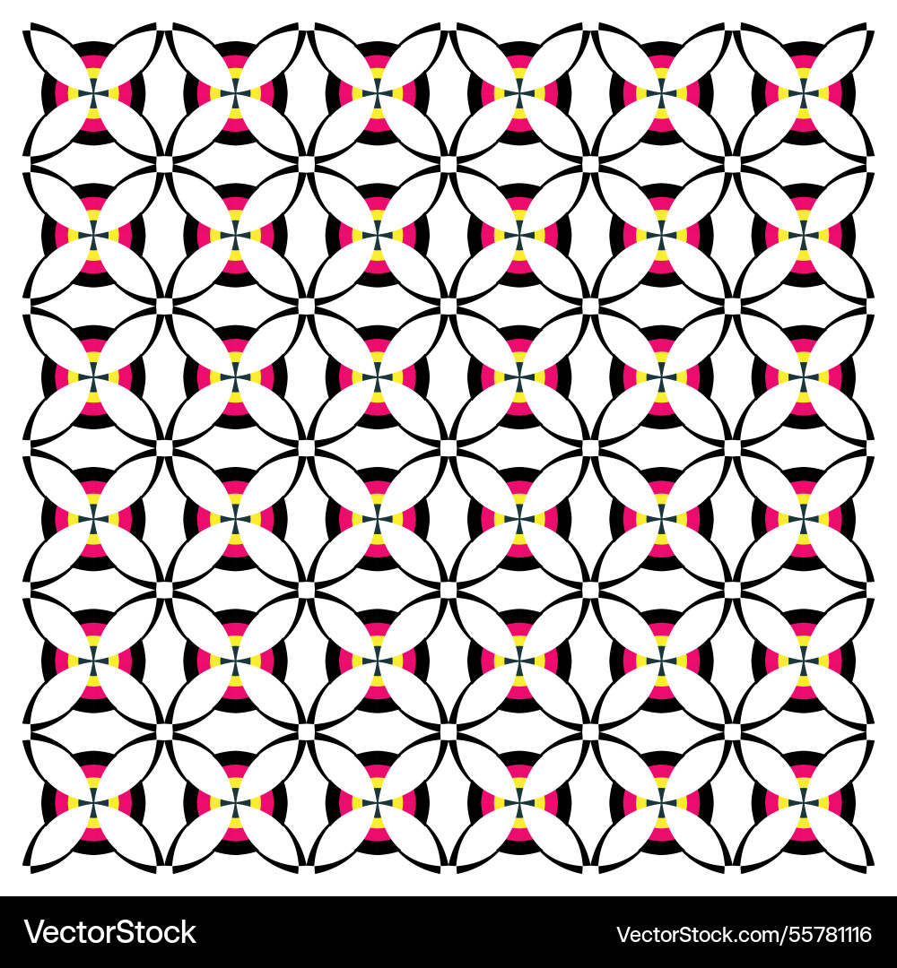 Circles and semicircles abstract print pattern Circles and semicircles abstract print pattern vector image