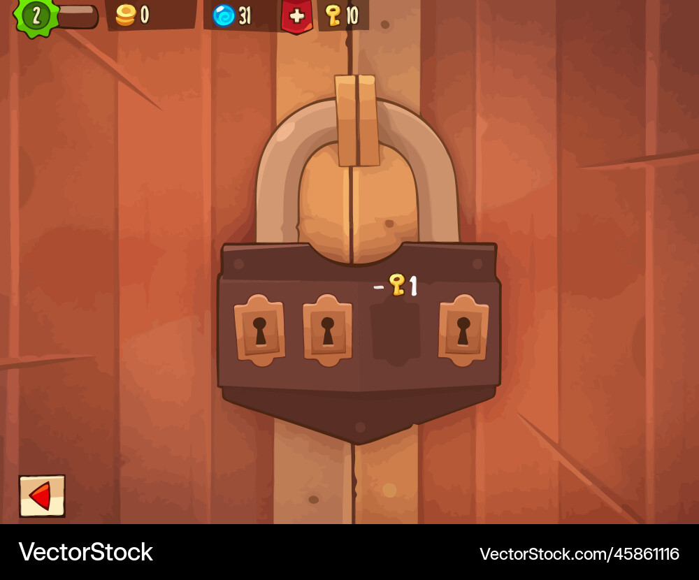 Complete set of level button game ui pop-up icon vector image