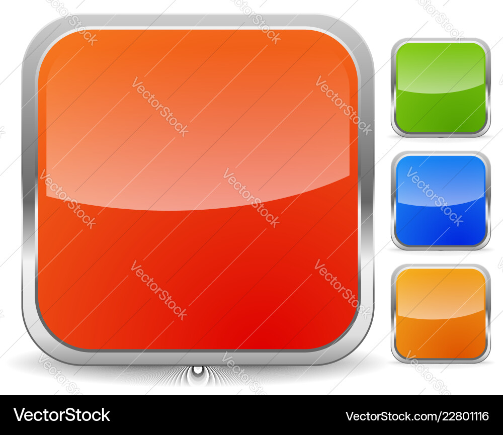 Empty squares icon symbol backgrounds buttons Empty squares icon symbol backgrounds buttons Vector Image