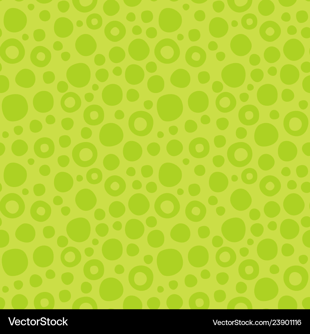 Green Circle Pattern - Abstract Seamless vector image