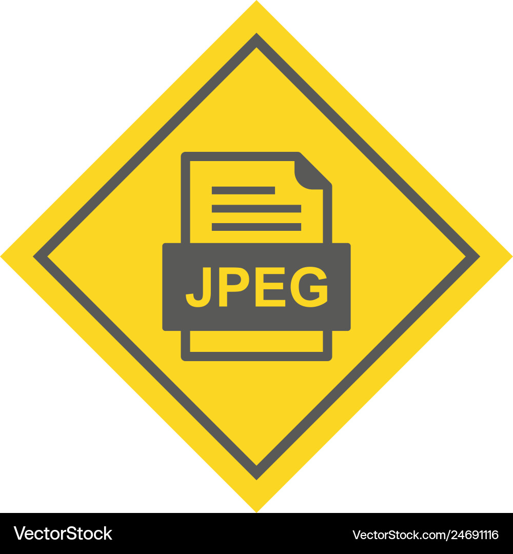 Jpeg file document icon vector image