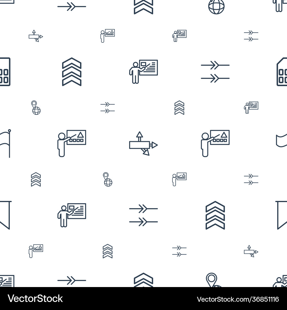 Pointer icons pattern seamless white background vector image