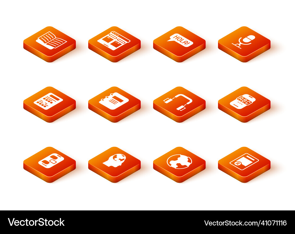 Set new chat messages notification learning Set new chat messages notification learning vector image