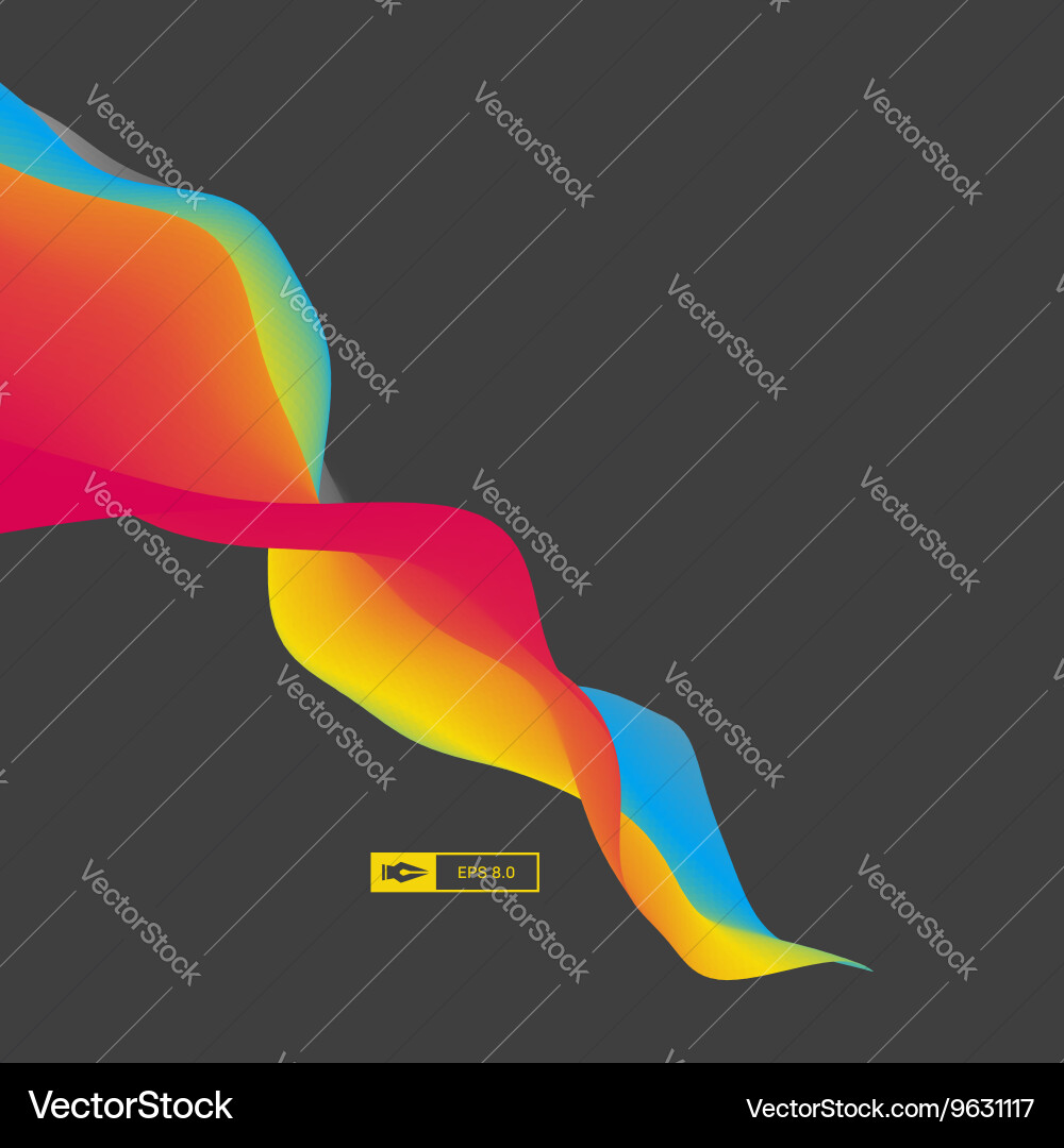 Abstract Color Flow Background vector image