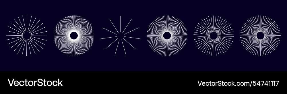Abstract radial wave pattern with dynamic vector image