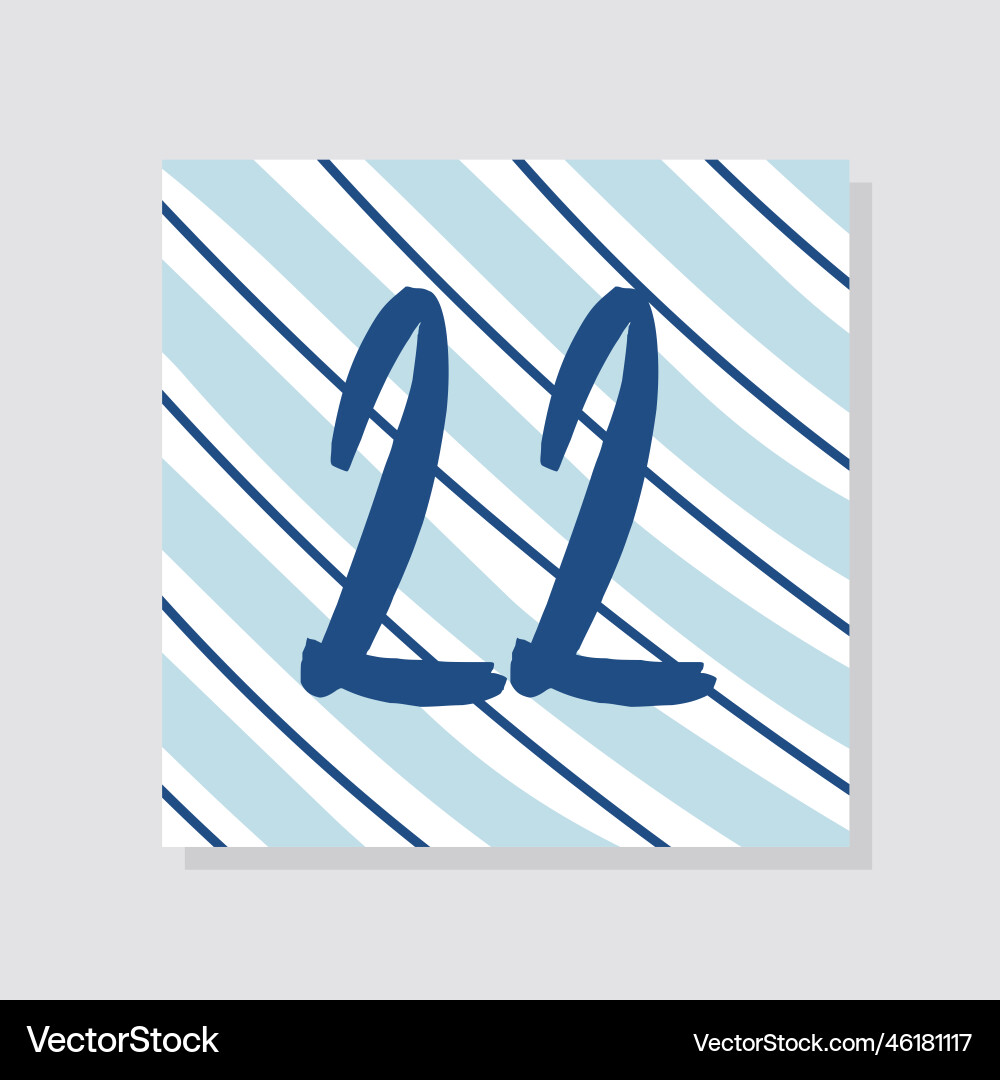 Advent calendar with number 22 Advent calendar with number 22 Vector Image