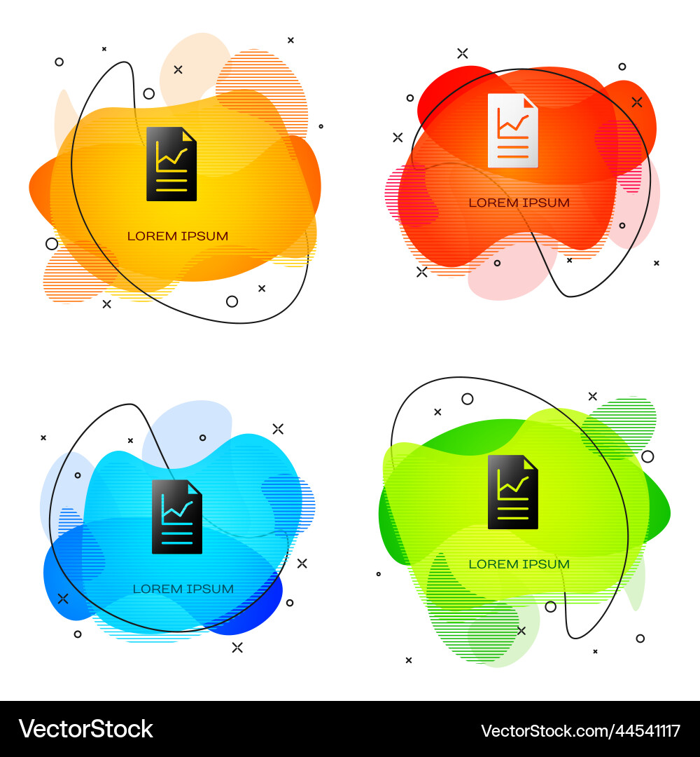 Black document with graph chart icon isolated Black document with graph chart icon isolated vector image