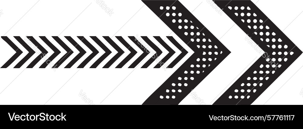 Chevron arrows forward movement dynamic progress vector image