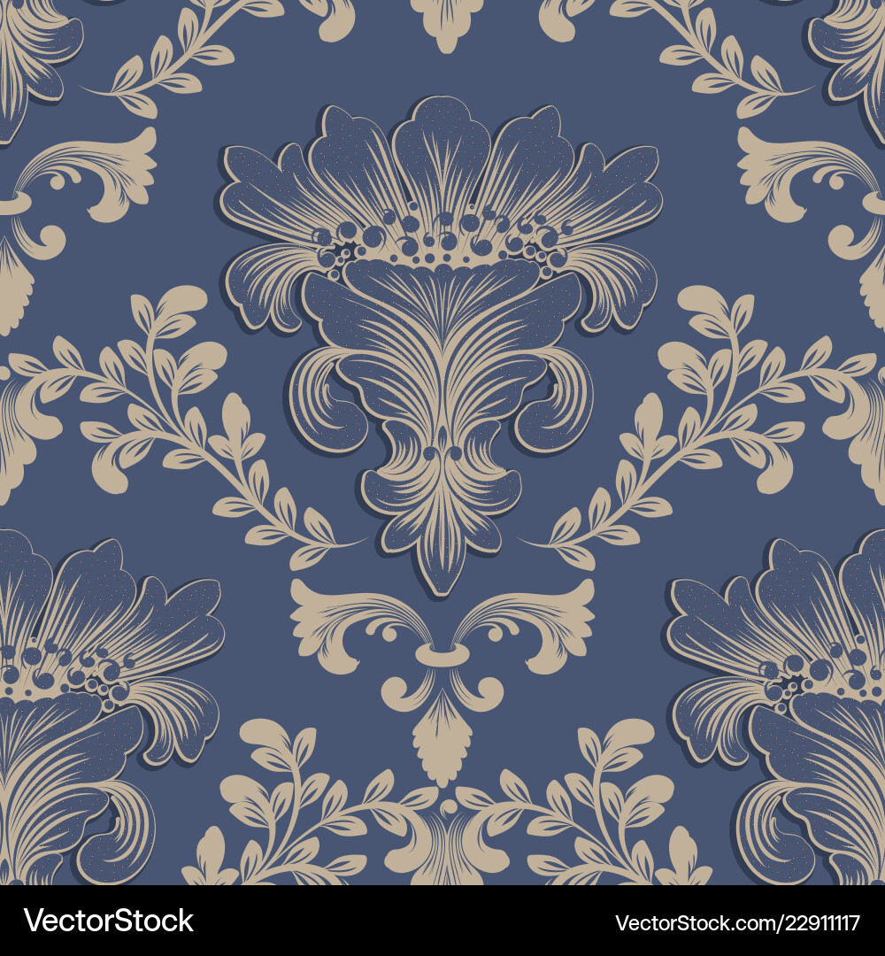 Classical Damask Pattern vector image