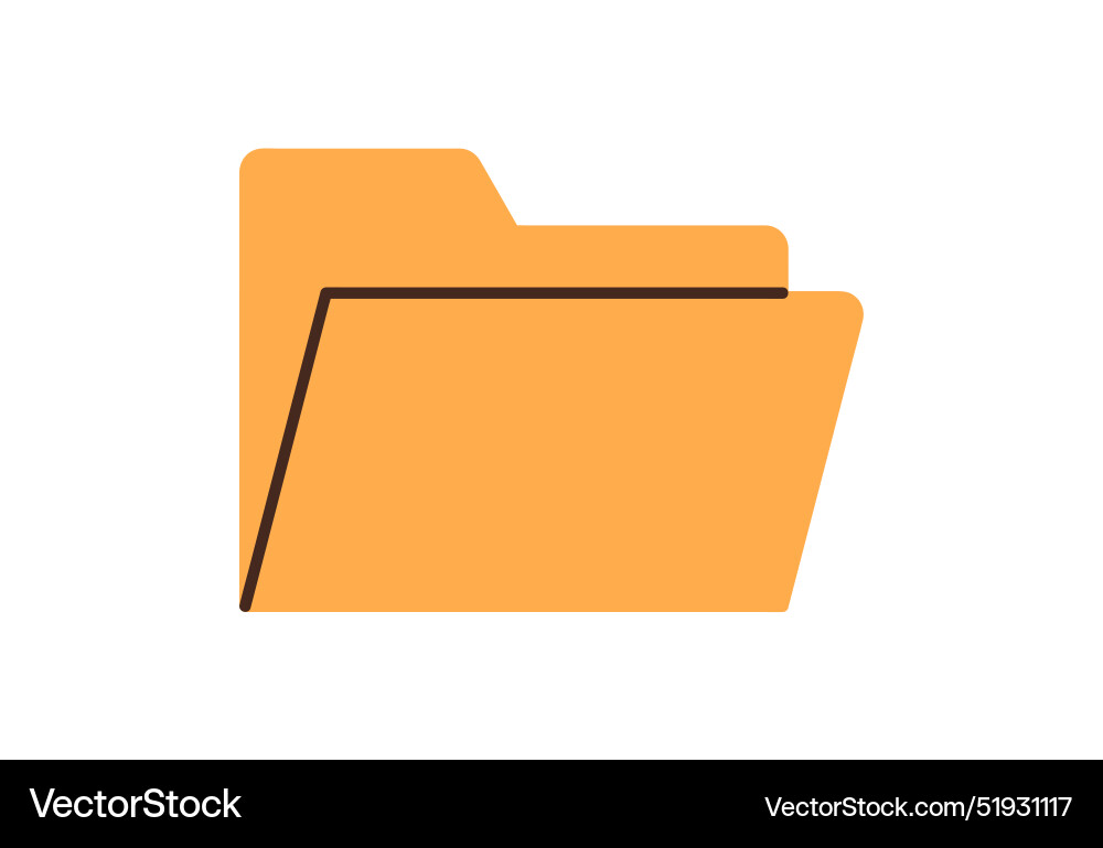 Computer folder new empty file icon vector image