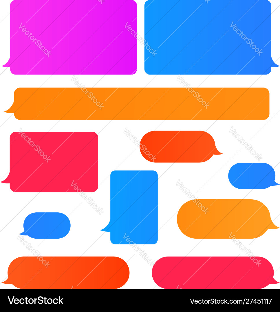 Design element message bubbles Vector Image