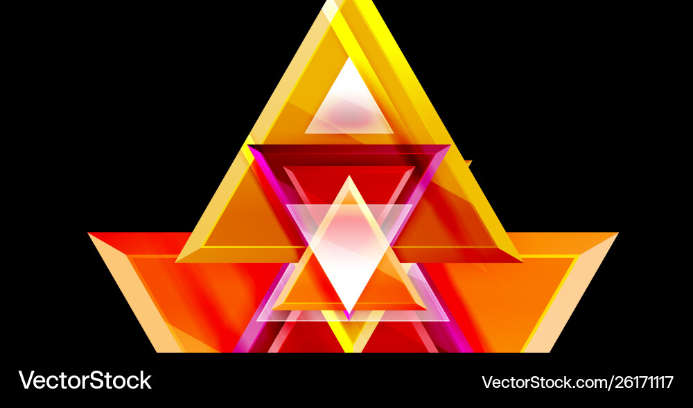 Dynamic triangle composition abstract background Dynamic triangle composition abstract background Vector Image