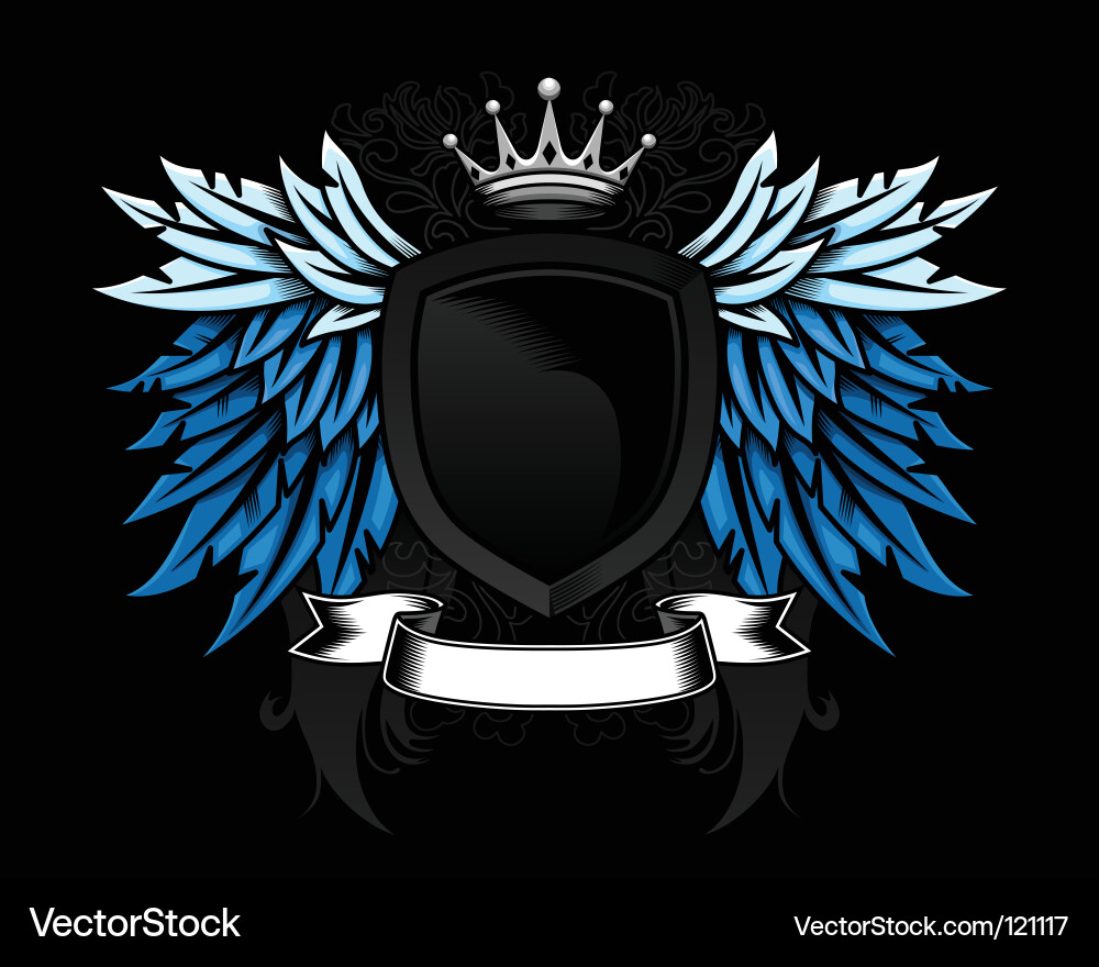 Heraldic shield Royalty Free Vector Image - VectorStock