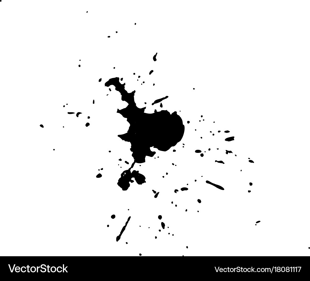 Ink blob or drop vector image