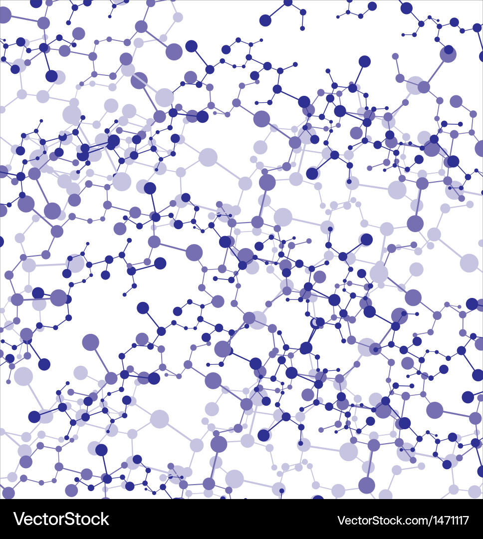 Molecular Structure Background Vector Image