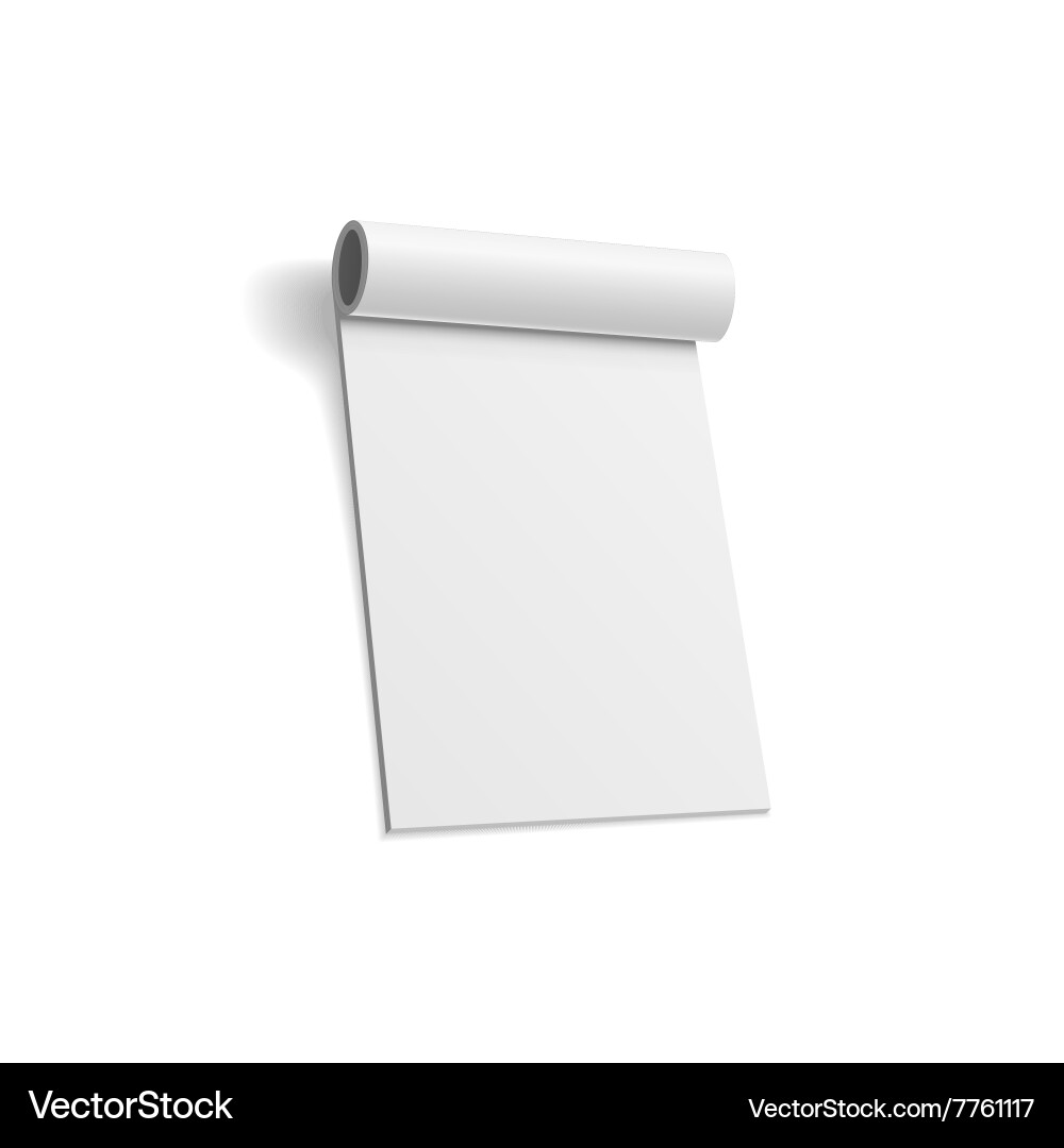 Notebook realistic blank template Vector Image