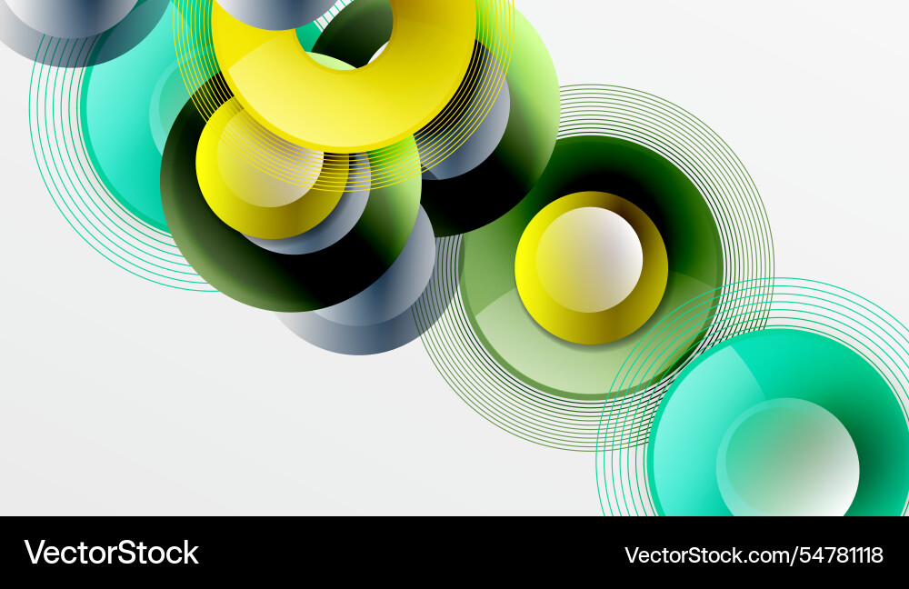 Abstract composition of overlapping circles Abstract composition of overlapping circles vector image
