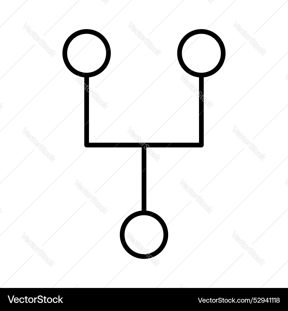 Code branch icon set merge data request symbol Code branch icon set merge data request symbol vector image