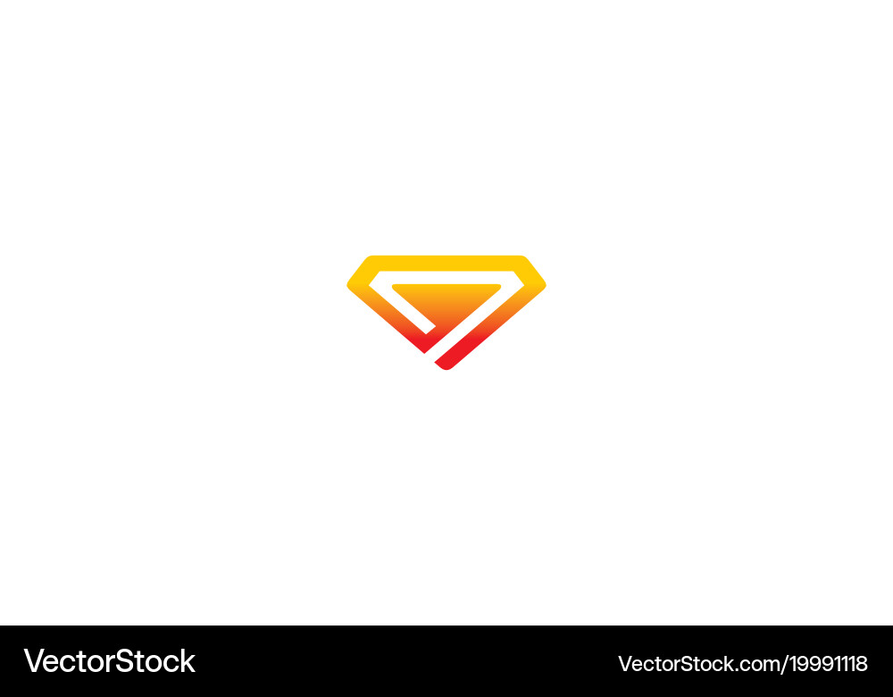 Diamond Logo Concept Vector Image