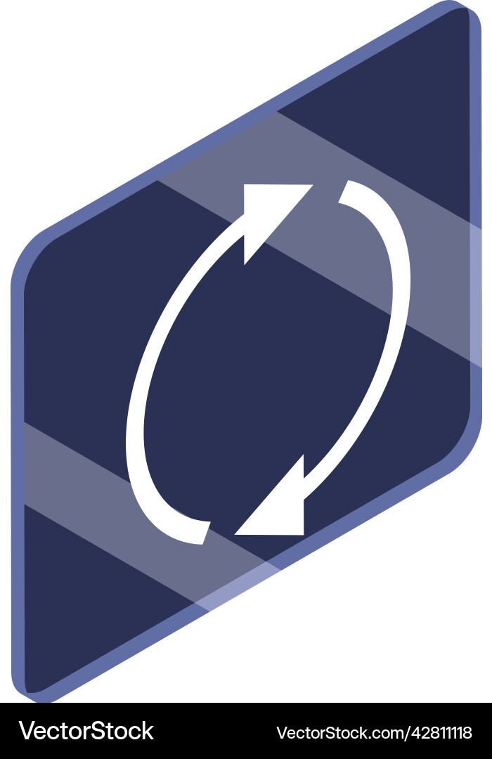 Digital reload button vector image
