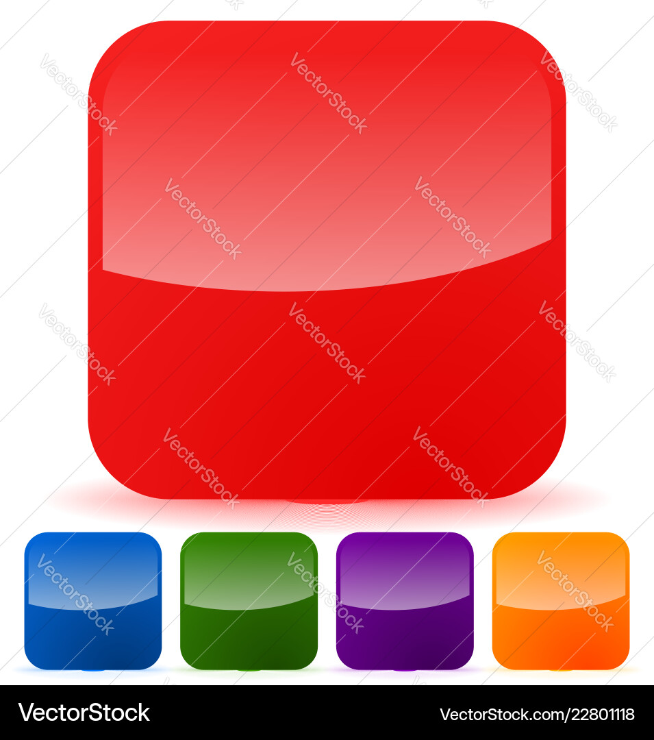 Empty squares icon symbol backgrounds buttons Empty squares icon symbol backgrounds buttons Vector Image