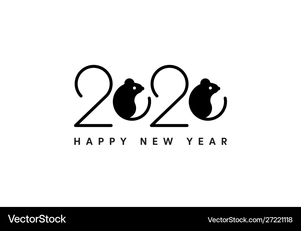 Happy new year 2020 logo icon banner design Happy new year 2020 logo icon banner design vector image