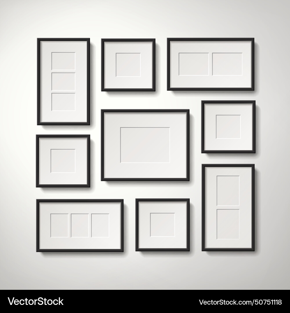 Picture frames collection Royalty Free Vector Image