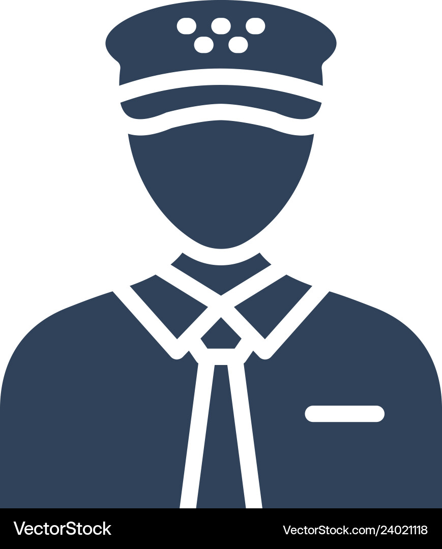 Pilot icon which can easily modify or edit vector image