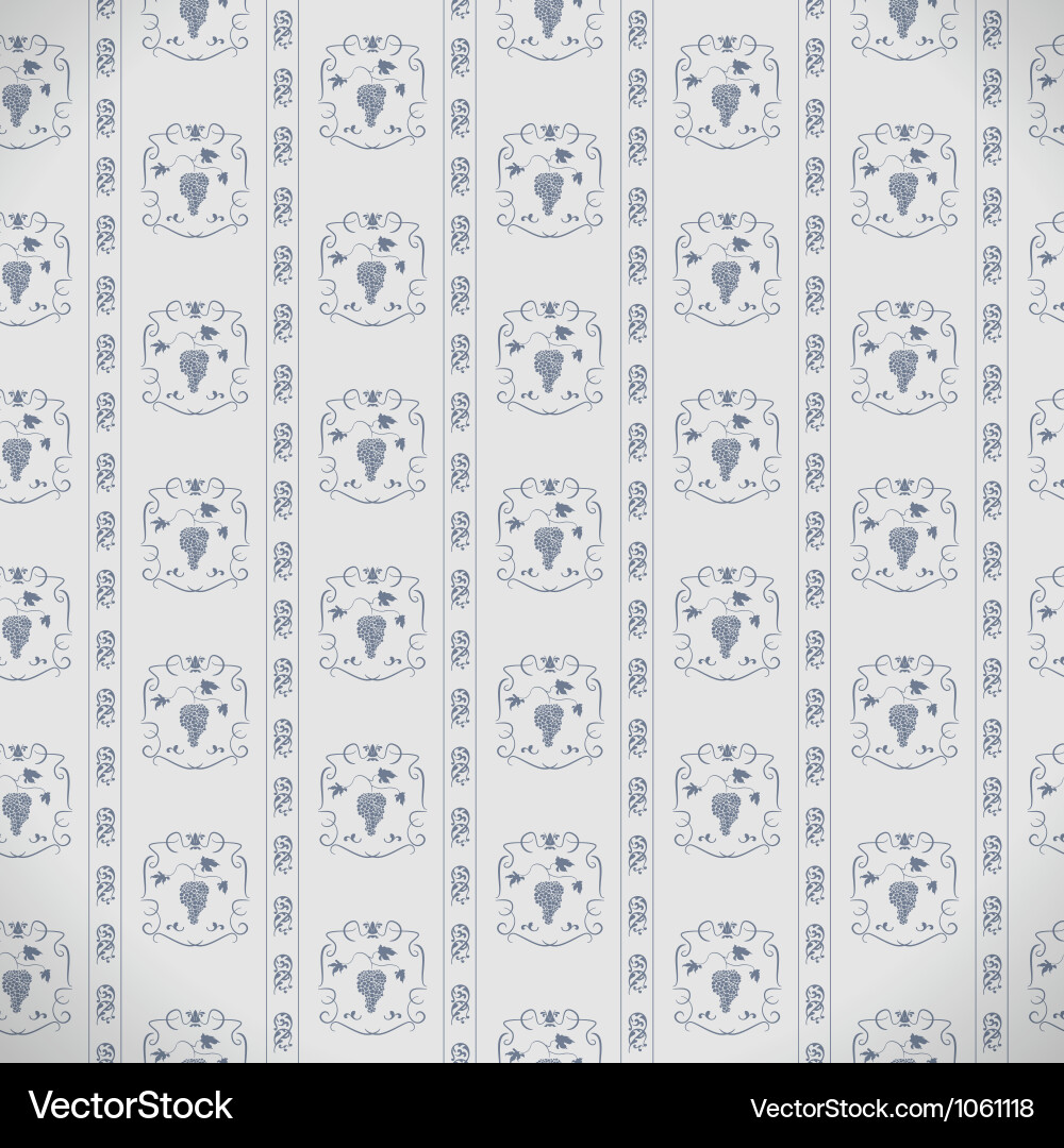 Seamless pattern with grapes vector image