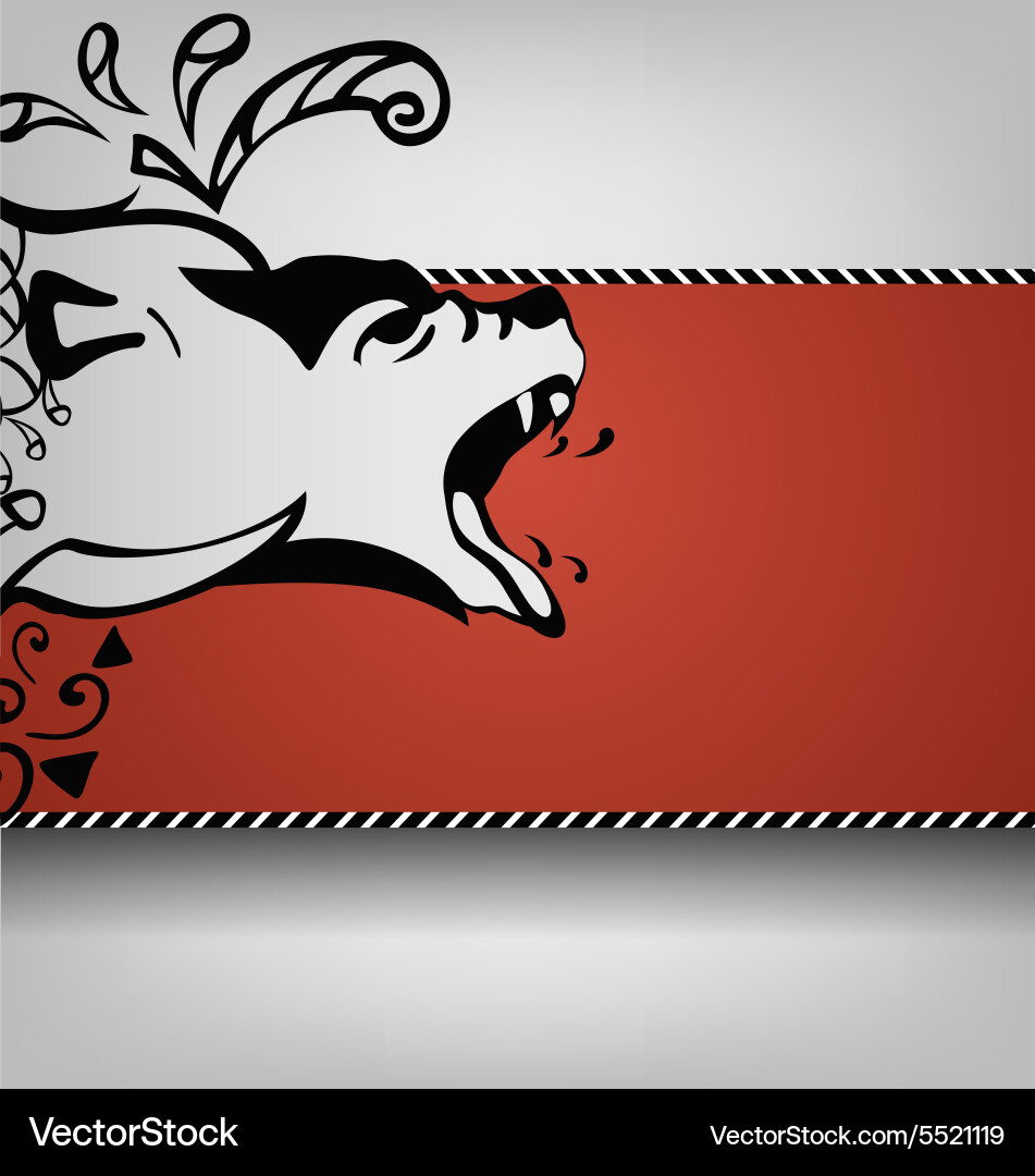 Abstract background with a pattern of animal vector image