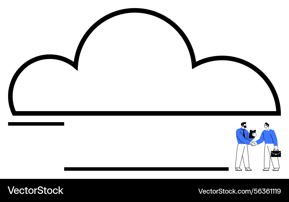 Cloud computing concept with business Cloud computing concept with business Vector Image