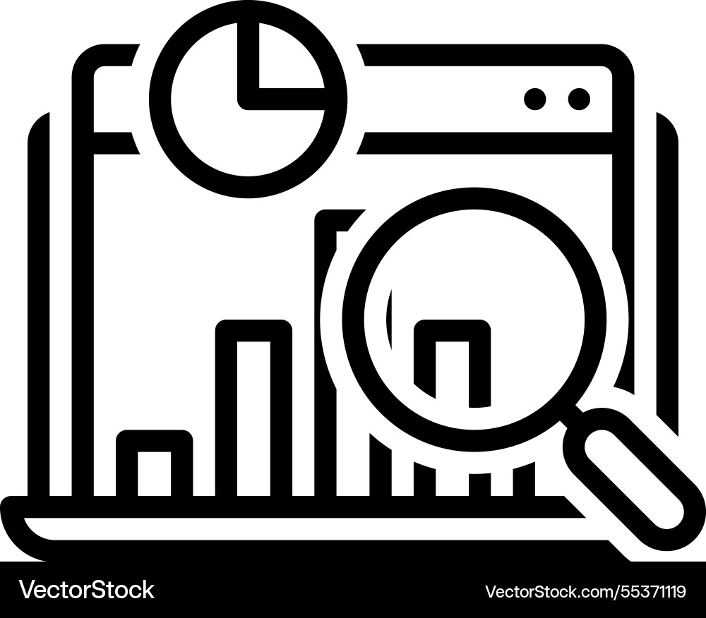 Data analysis Vector Image