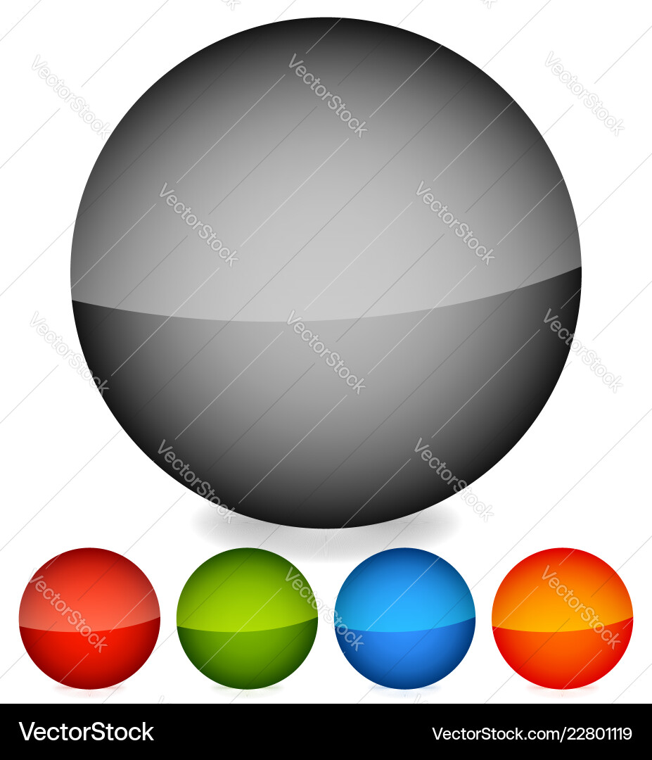 Empty circle icons buttons circles with blank Empty circle icons buttons circles with blank vector image