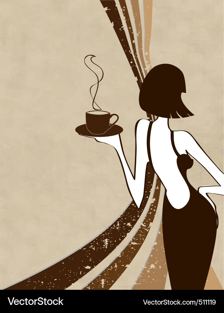 Retro Coffee Pattern vector image