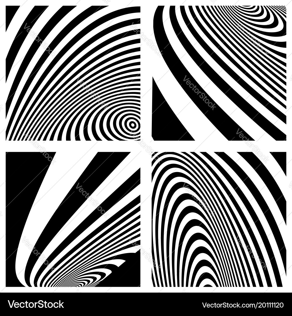 Abstract lines patterns vector image