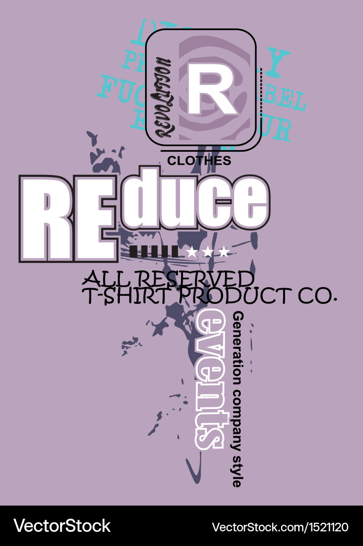 Art design with models reduce vector image