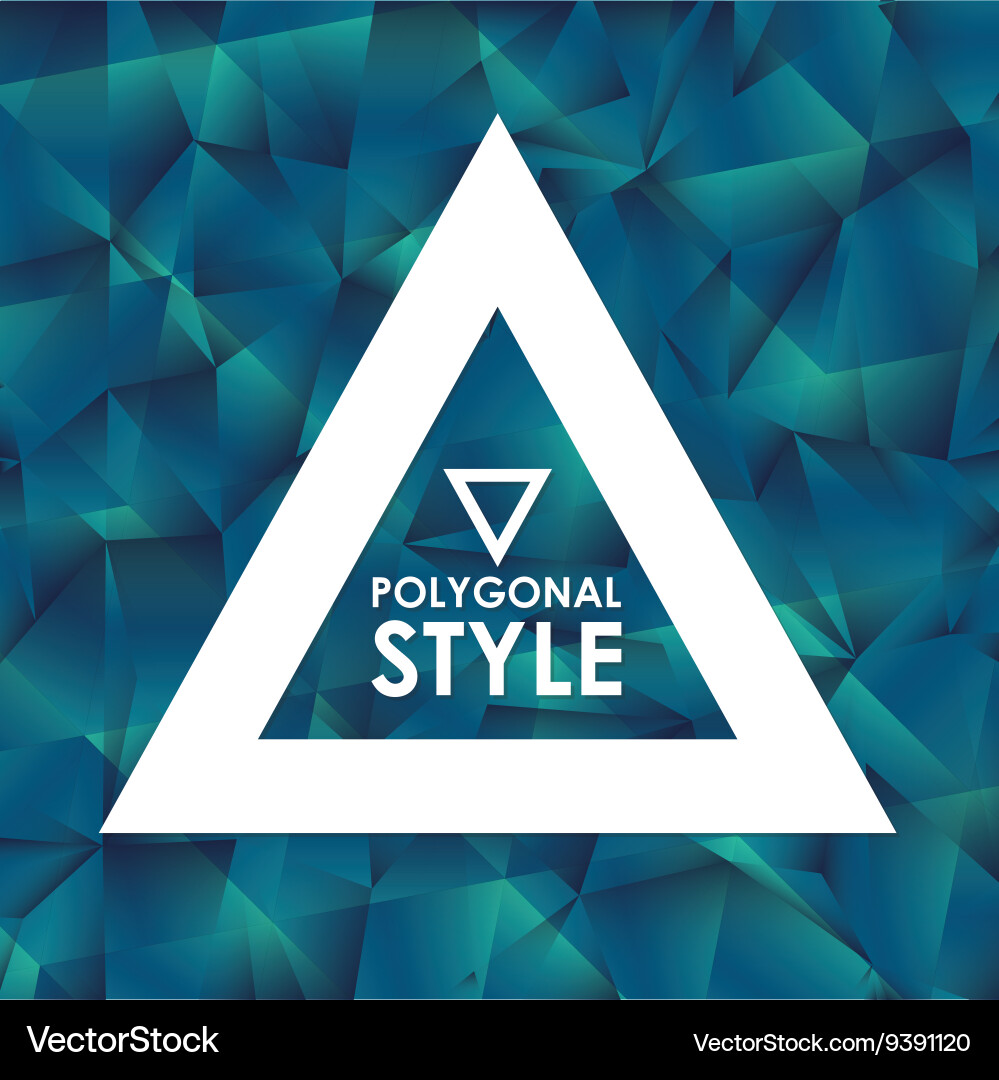 Background design polygon icon abstract vector image