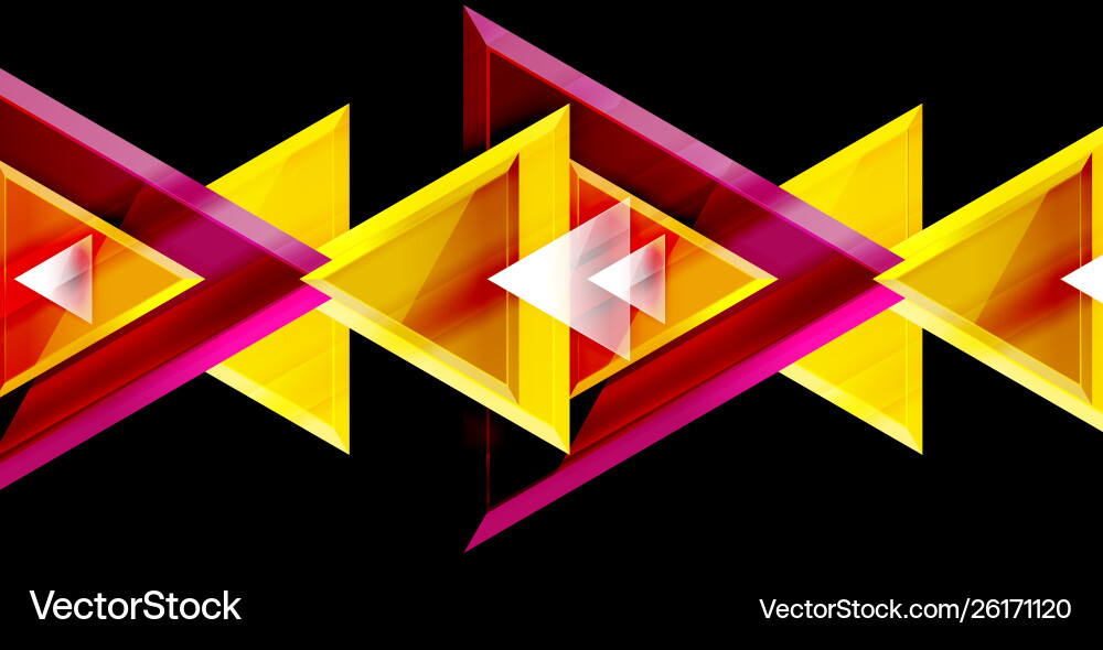 Dynamic triangle composition abstract background Dynamic triangle composition abstract background Vector Image